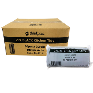 27L Tidy Liner Black- 1000