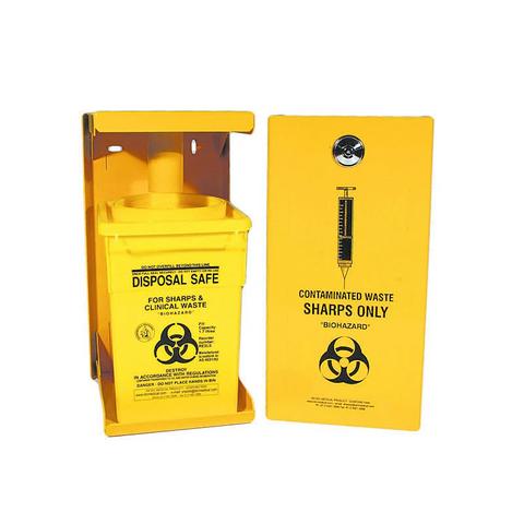 Sharps Disposal - Metal Safe for 2L Sharps Container