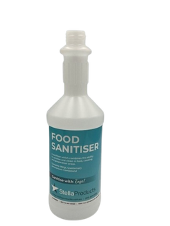 Labelled 750ml Long Neck Bottle - Sanitiser