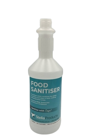 Labelled 750ml Long Neck Bottle - Sanitiser