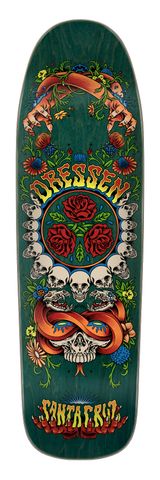 Dressen Rose Crew Three Shaped 9.31in x 32.36in Santa Cruz Decks