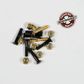 PHILLIPS H/W 1 IN BLK/GOLD BX=12 PKS/8