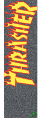 THRASHER FLAME 9x33in BLACK/RED/YELLOW SINGLE