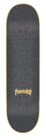 LASER CUT THRASHER FLAME LOGO GRIP TAPE 9x 33IN BG/5 LASER CUT