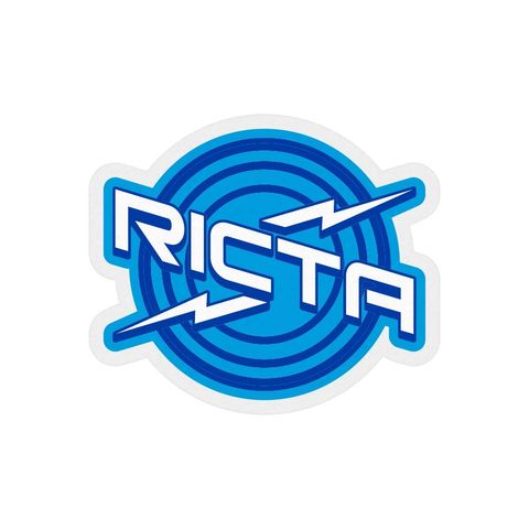 RICTA RINGS STICKER BLU/WHT 3.25INX2.77 PK/25