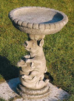 Pig Birdbath