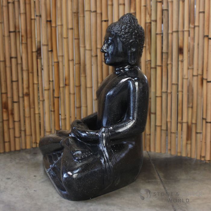 Sitting Terrazzo Buddha (Black)