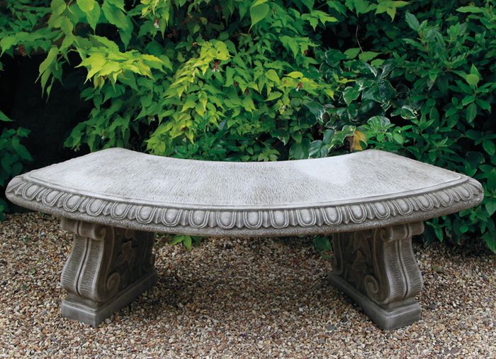 Curved Bench w/ Classic Feet