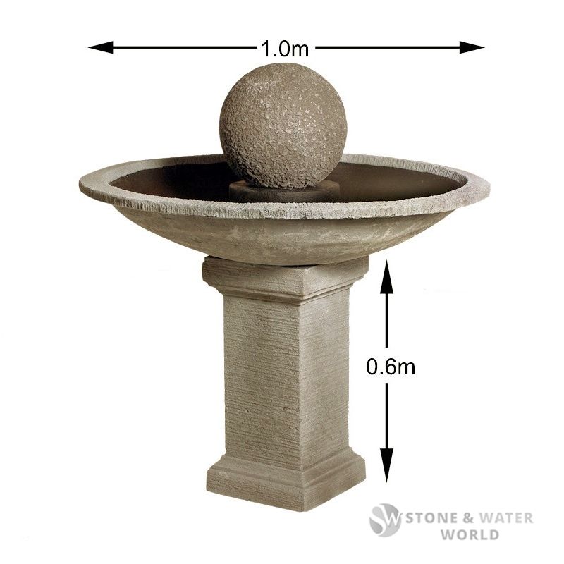 adwater® Small Ornamental Fountain Set (Sandstone)