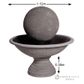 adwater® Medium Ornamental Fountain Set (Basalt)