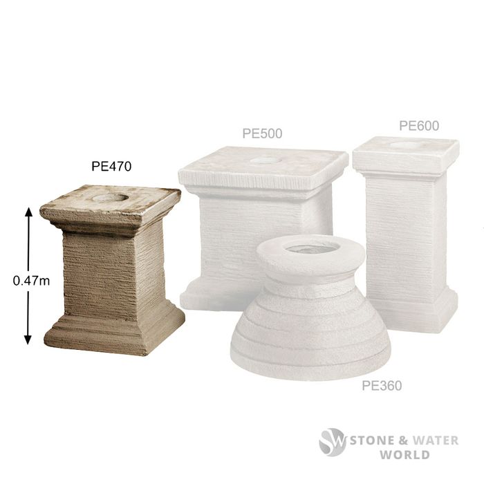 adwater® Square Ornamental Planter Set (Sandstone)