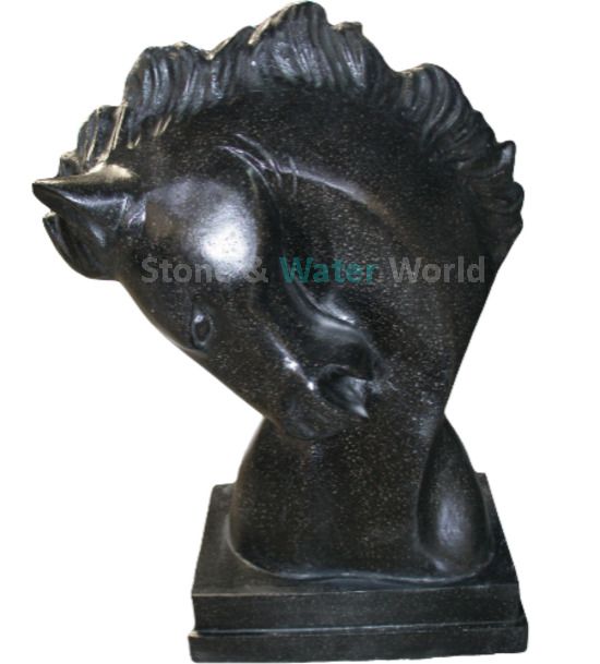 Terrazzo Horse Head (Black)