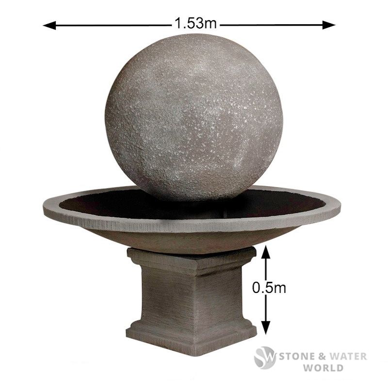 adwater® 900Ømm Ornamental Fountain Set (Basalt)