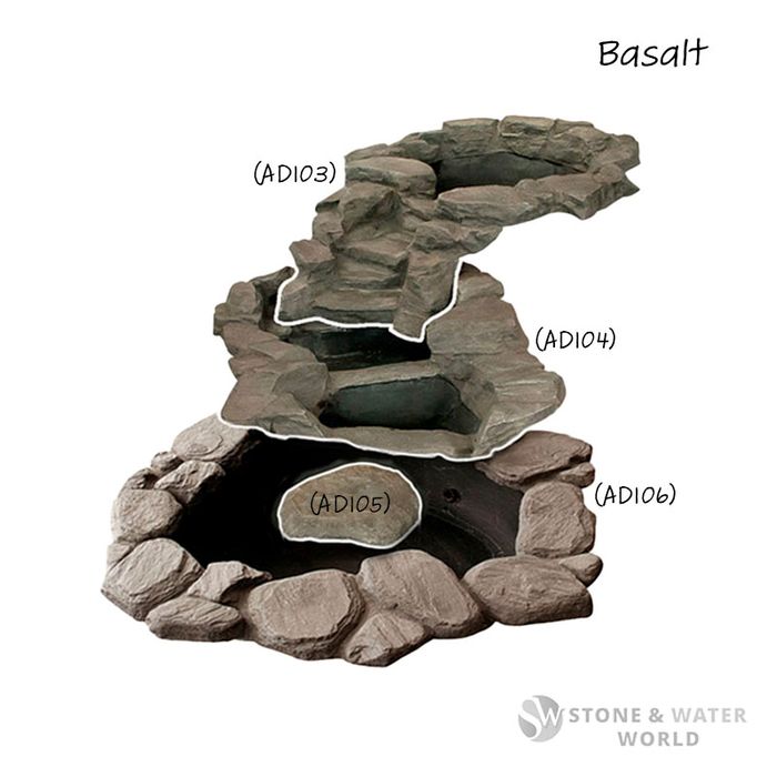 adwater® Large Alpine Cascade Set (Basalt)