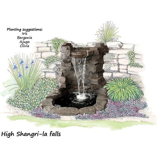 adwater® Shangri-La Falls Set (Paradise)