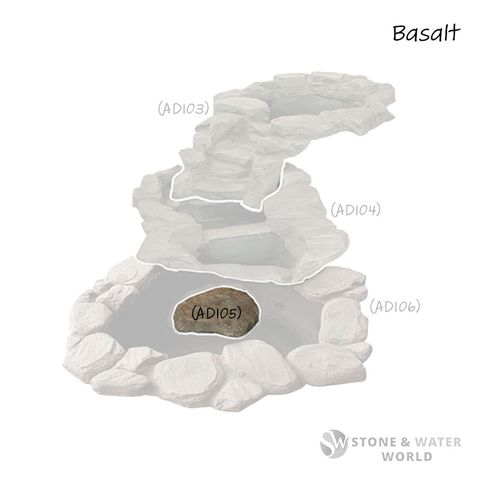 adwater® Large Alpine Cascade | Pump Cover (Basalt)