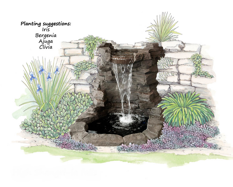 adwater® Shangri-La Falls Set (Basalt)