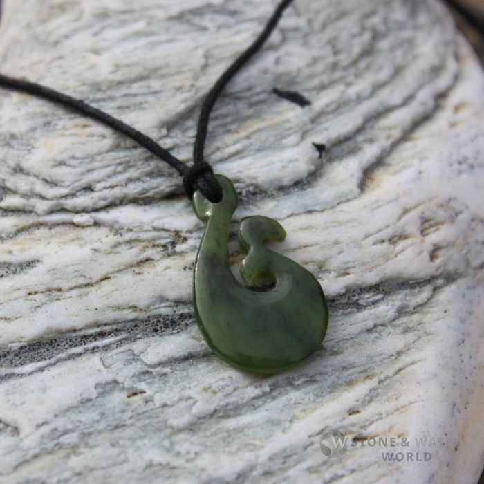 Greenstone Hook Pendant