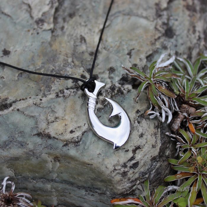 Sterling Silver Fish Hook Pendant