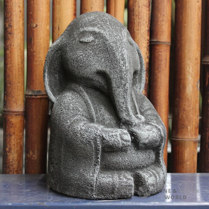 Shy Sitting Elephant