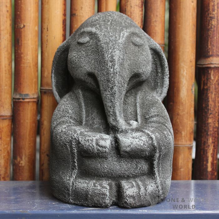 Shy Sitting Elephant