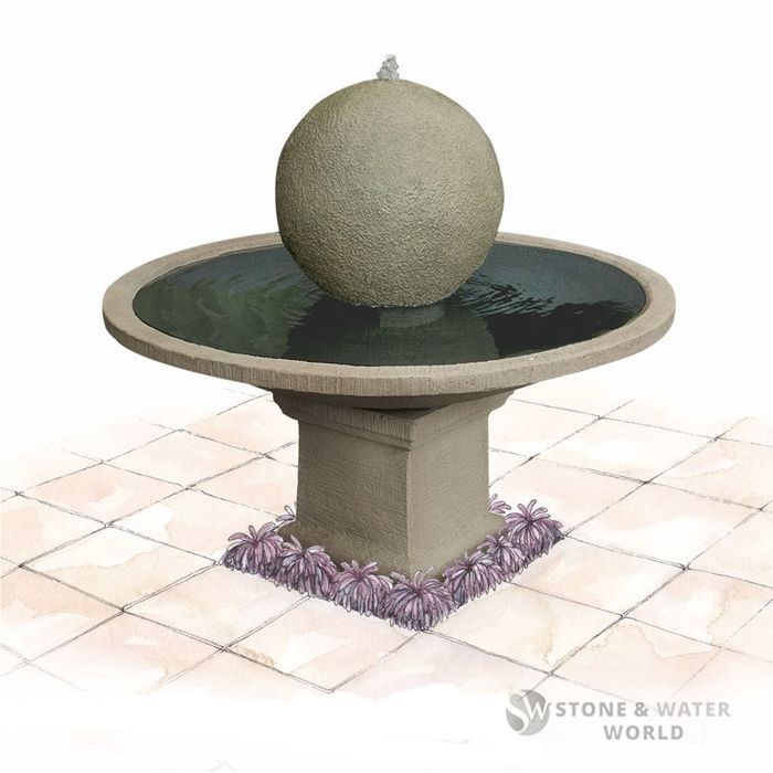 adwater® 600Ømm Ornamental Fountain Set (Sandstone)