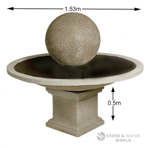 adwater® 600Ømm Ornamental Fountain Set (Sandstone)