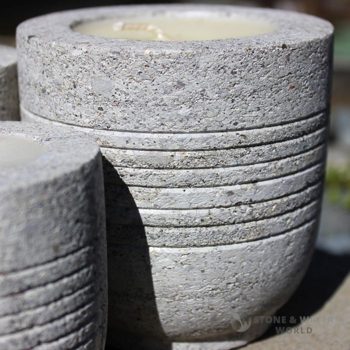 Stone Candles | Set of 3 (Grey)