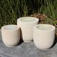 Stone Candles | Set of 3 (Cream)