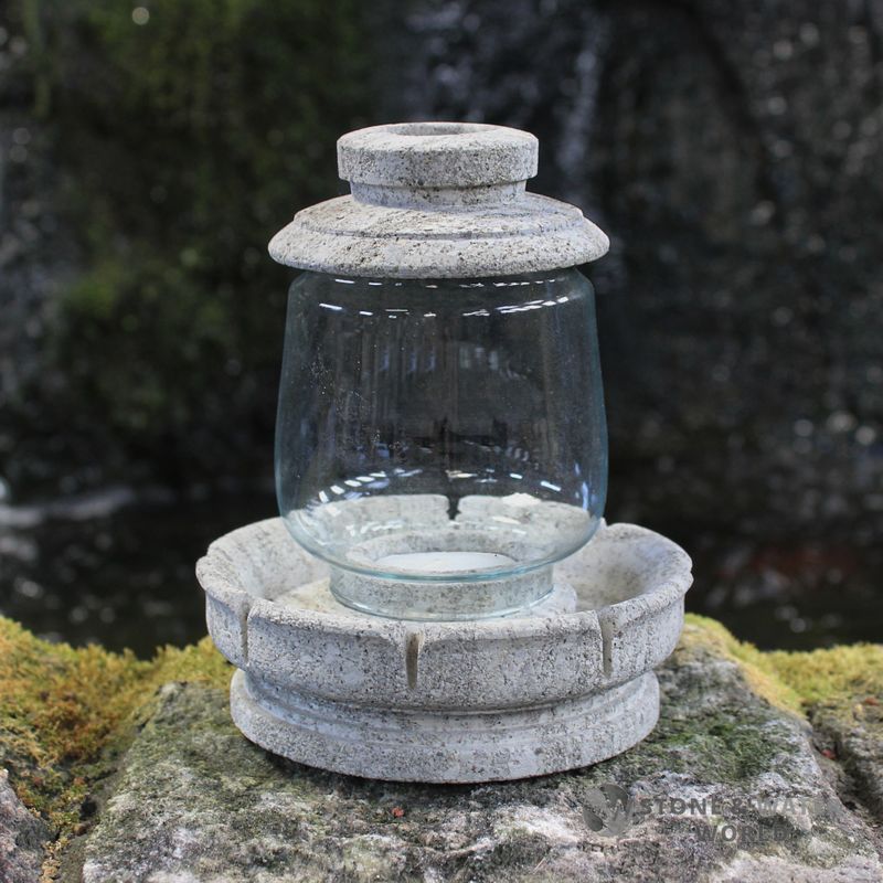 Round Tealight Lantern (Grey)