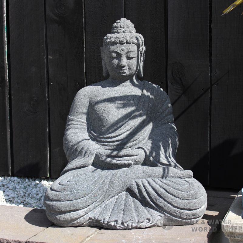 Sitting Buddha (Lavastone)