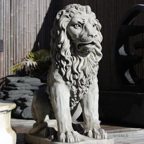 Large Seated Lion