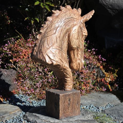 Horse Head on Stand