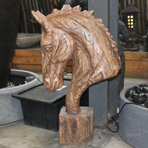 Horse Head on Stand