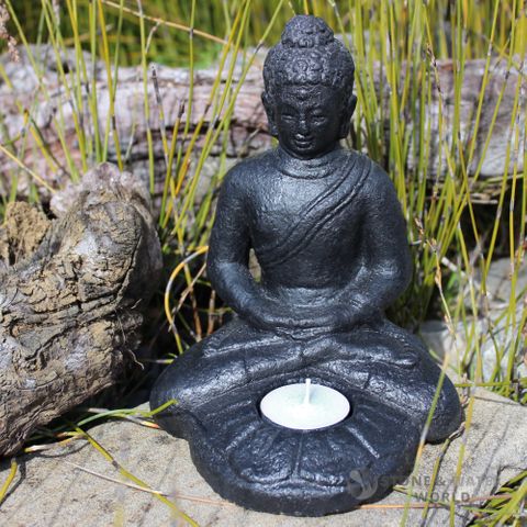 Sitting Buddha Candle Holder