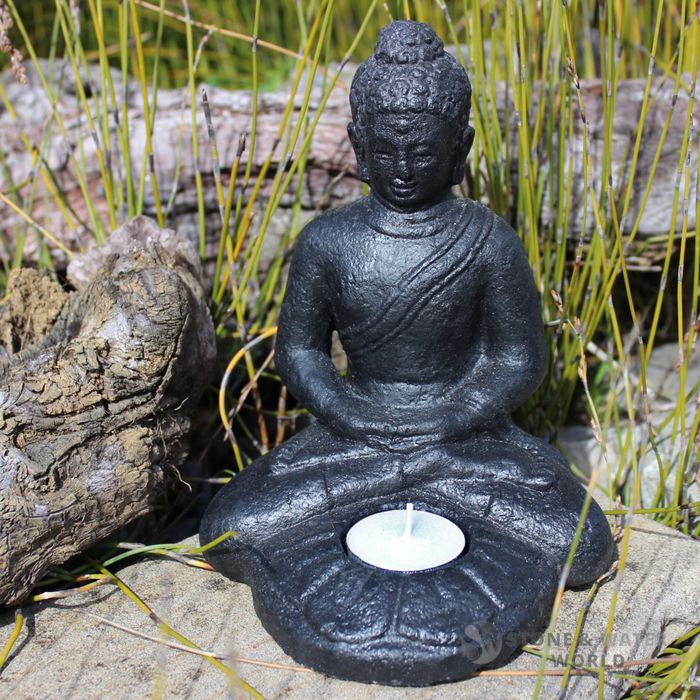 Sitting Buddha Candle Holder