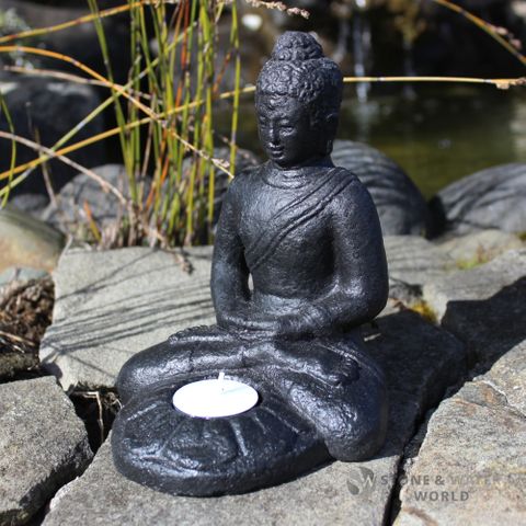 Sitting Buddha Candle Holder