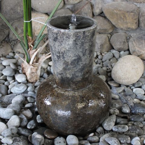 Textured Urn-Shaped Pot