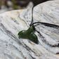 Greenstone Whale Tail Pendant