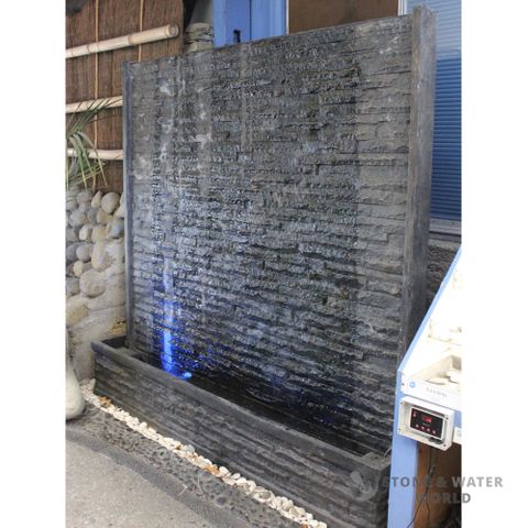 Stone Clad Water Wall