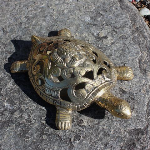 Large Brass Turtle