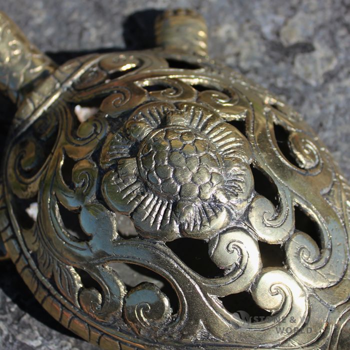 Large Brass Turtle