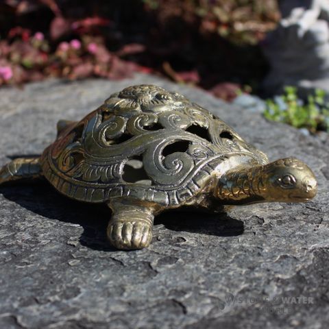 Large Brass Turtle