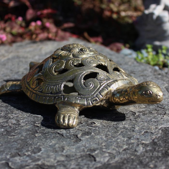 Large Brass Turtle