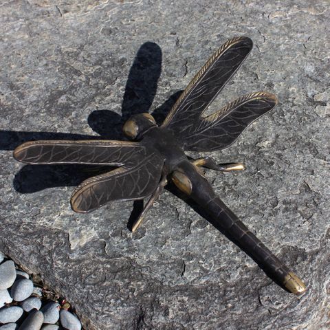 Large Brass Dragonfly (Black)