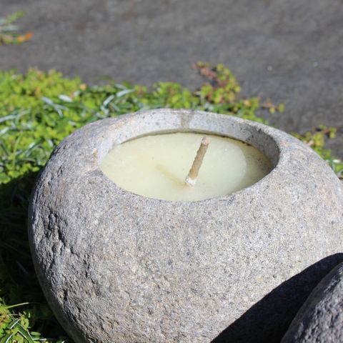 Stone Candle Bowl