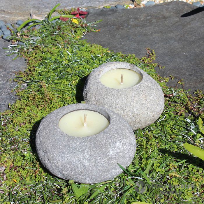 Stone Candle Bowl