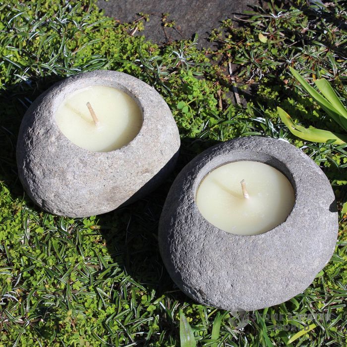 Stone Candle Bowl