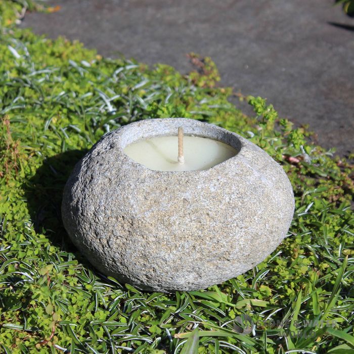 Stone Candle Bowl
