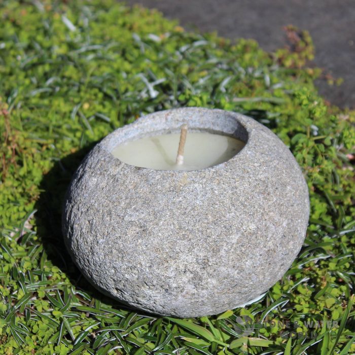 Stone Candle Bowl